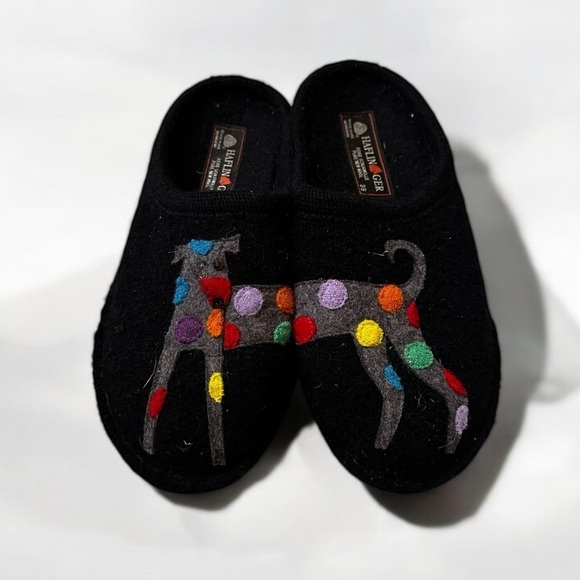 HAFLINGER Doggy Wool Slippers size 39 - Picture 1 of 7
